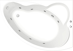 Bas Акриловая ванна Лагуна 170x110 R с гидромассажем